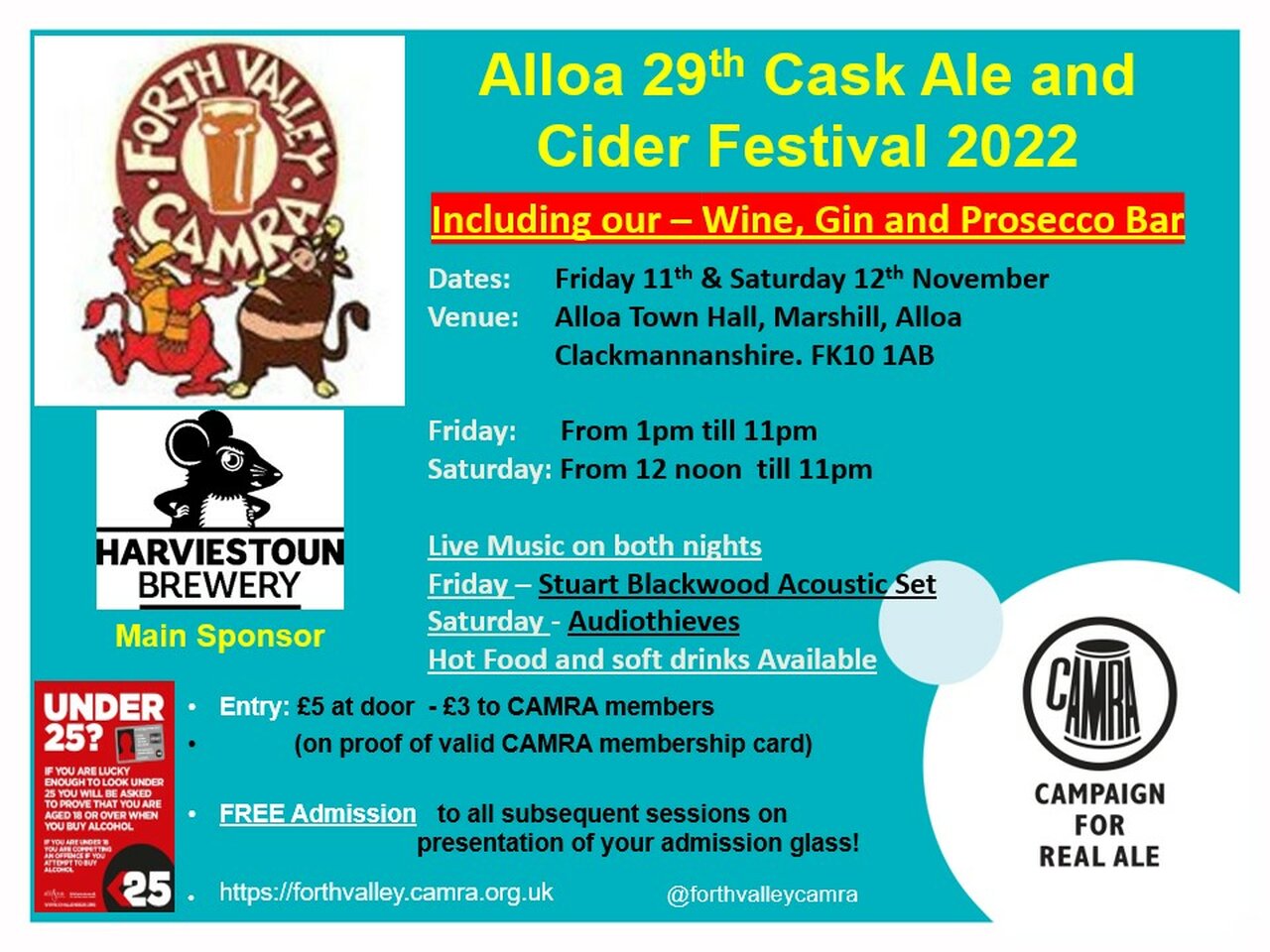 Alloa Real Ale and Cider Festival Forth Valley CAMRA