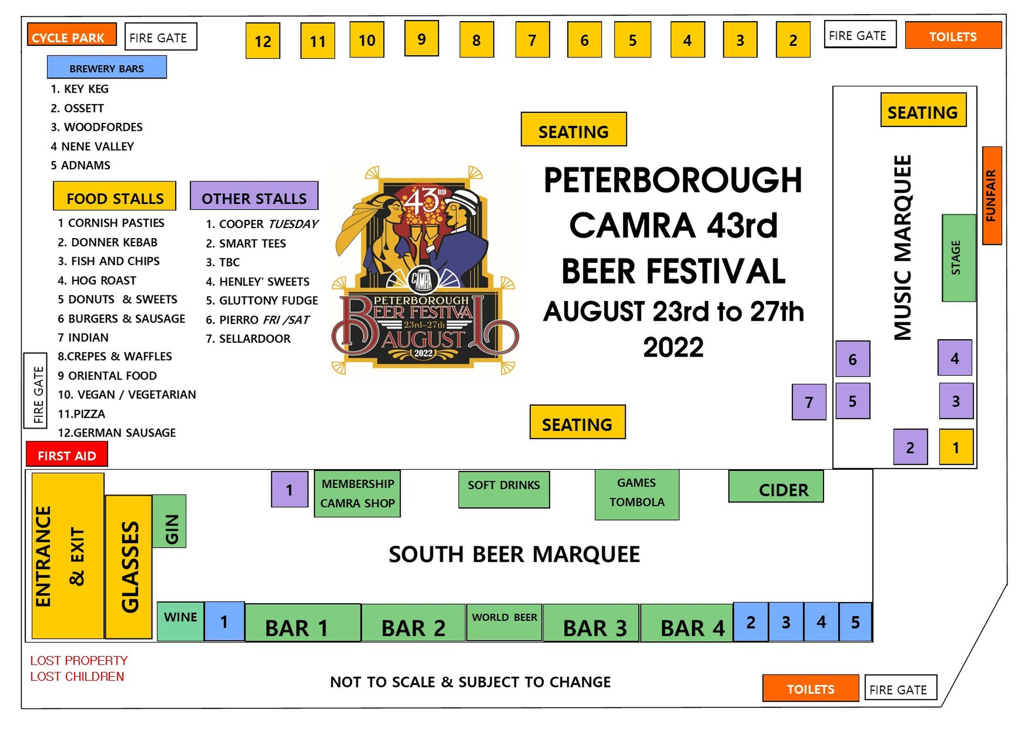 Festival Layout Peterborough Beer Festival CAMRA