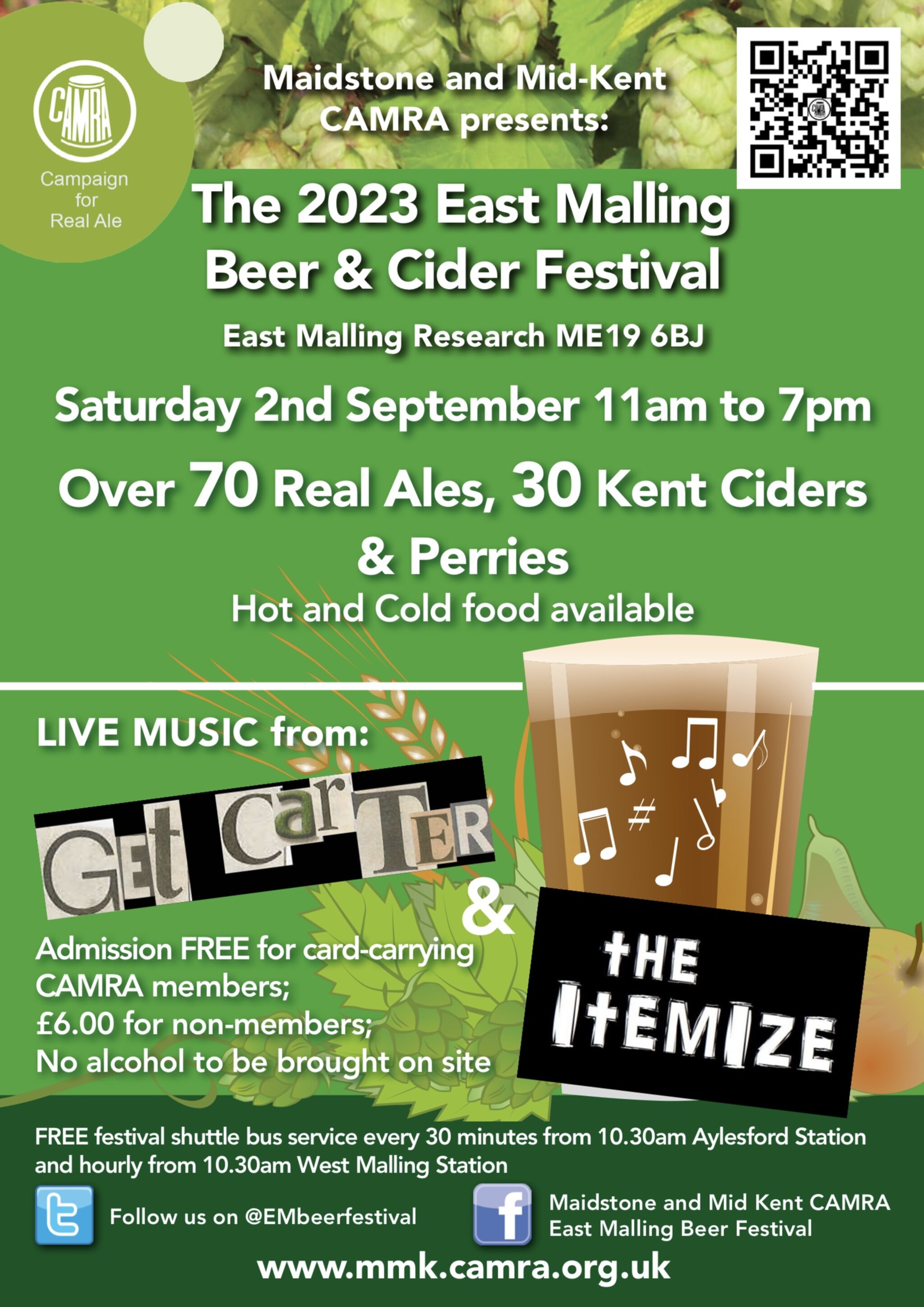 EAST MALLING BEER AND CIDER FESTIVAL Maidstone & Mid Kent CAMRA