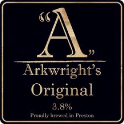 gs - Arkwright's Brewery badge.