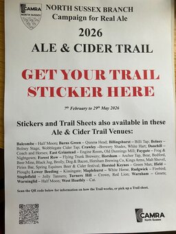 2026 Ale & Cider trail poster