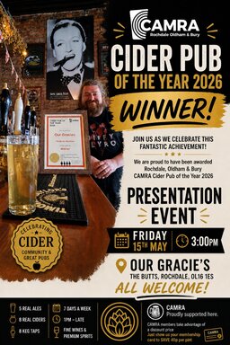 Our Gracie's Branch Cider POTY 2026
