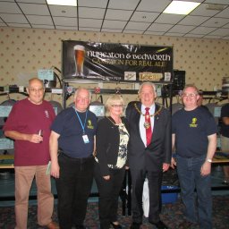 L-R Jim Witt, Roger Brown, Jean Longden, Barry Longden, Barry Everitt.