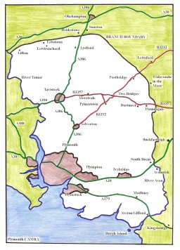 Detailed branch area map