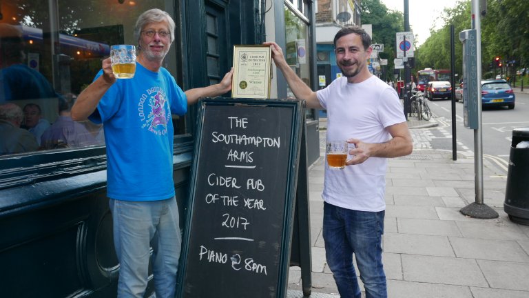 Ash Millard (right) accepts the Award from Branch Chairman John Cryne