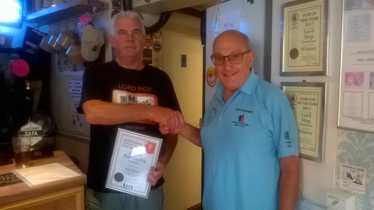 Lord Hop Warwickshire PoTY 2018 third place