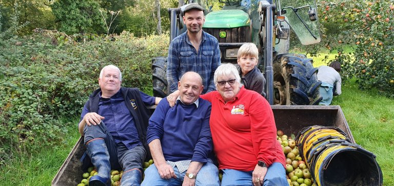 What an Epic adventure....Tom Bray owner of Haywood's Cider Farm with a young helper overlooking of South West Regional Direct, South West Regional Cider Rep and Kernow CAMRA Cider Rep all having an appley good day!!!  