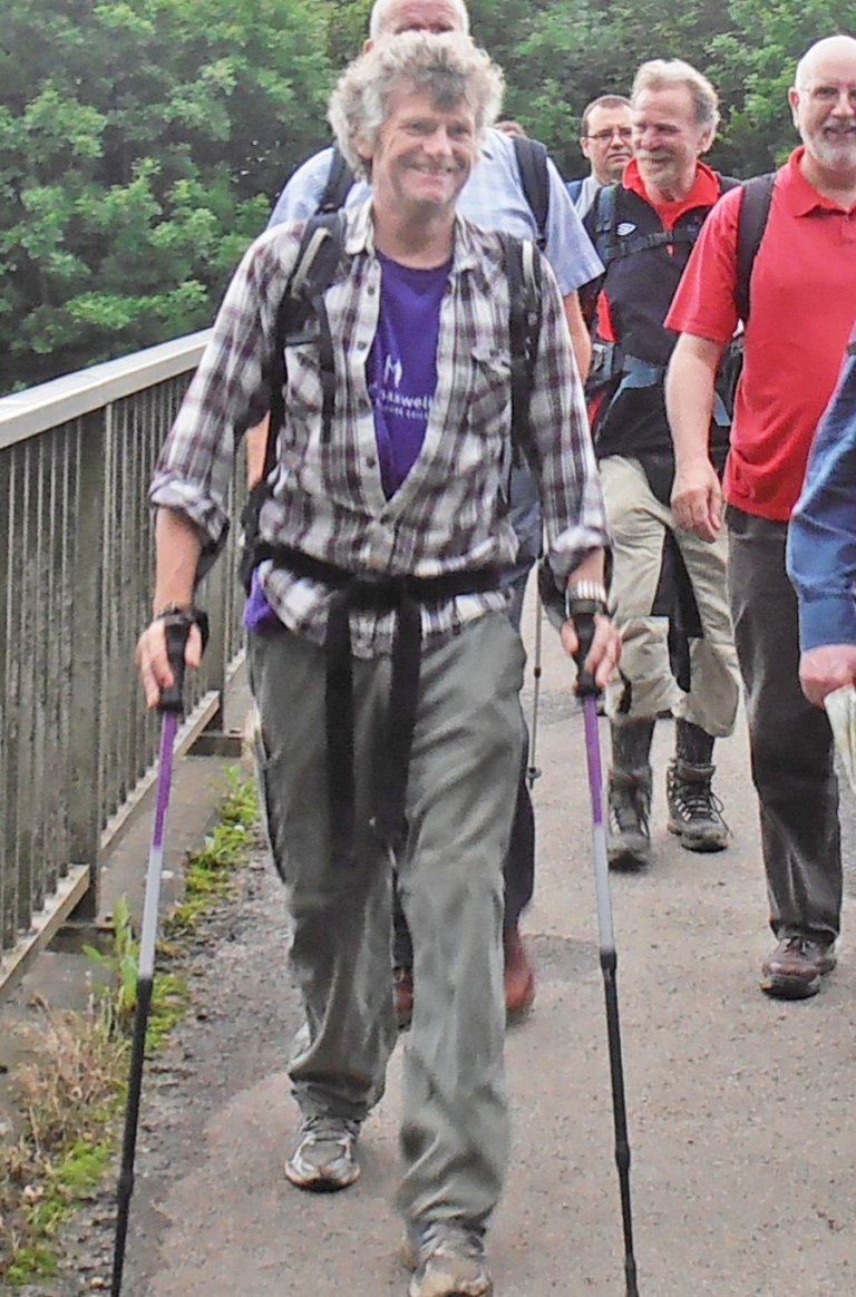 Bob leading a walking group