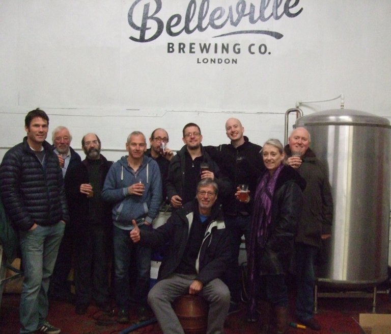 Members of the London Tasting Panel and the Belleville team.