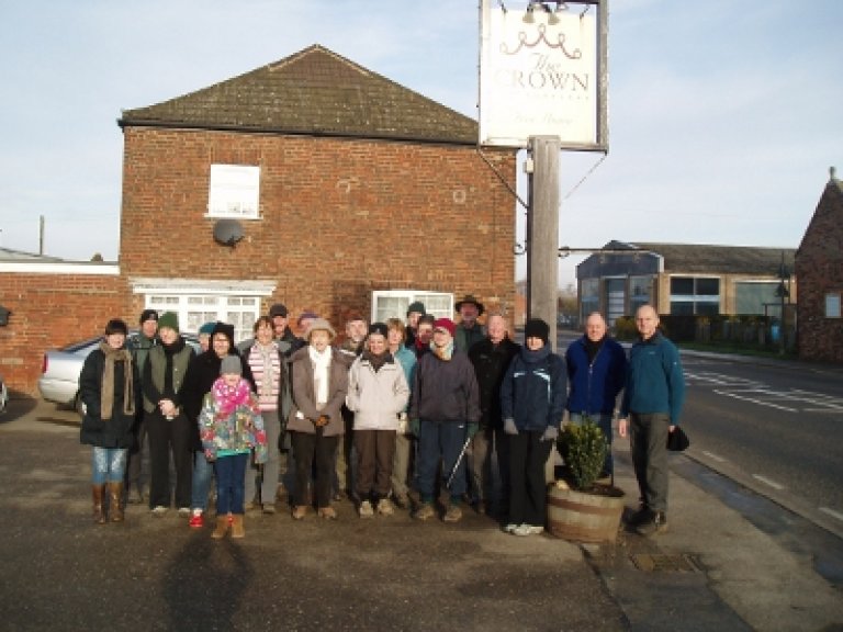 About to set off from the Crown Inn, Surfleet