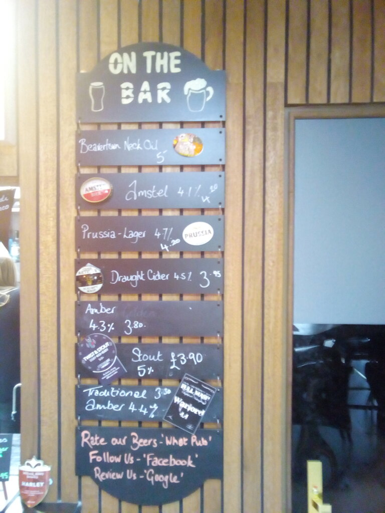 Beer List at The Pit