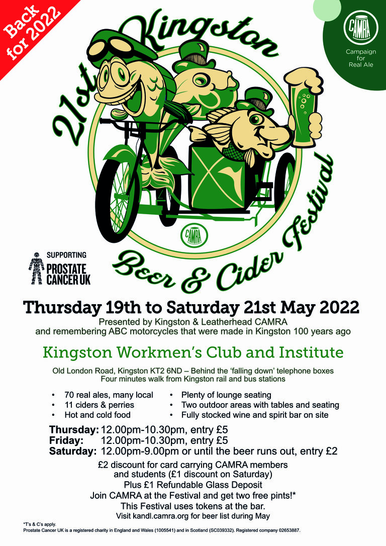 Kingston Beer Festival Kingston & Leatherhead CAMRA