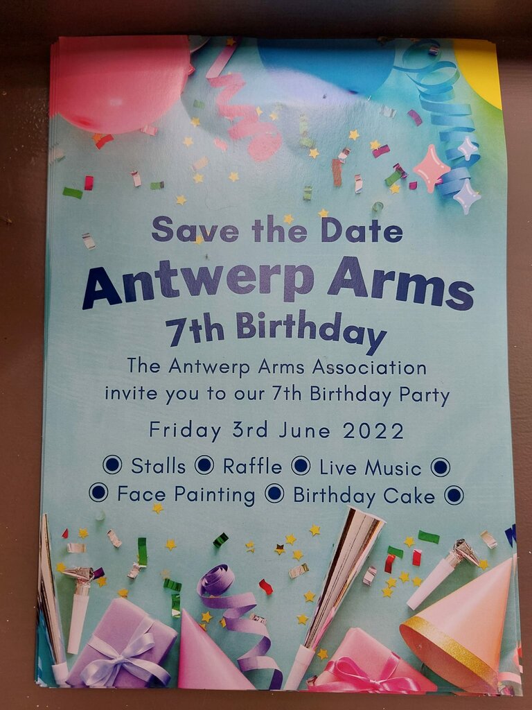 Antwerp Arms 7th Birthday