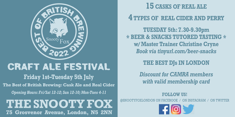 Snooty Fox Beer Festival July 2022