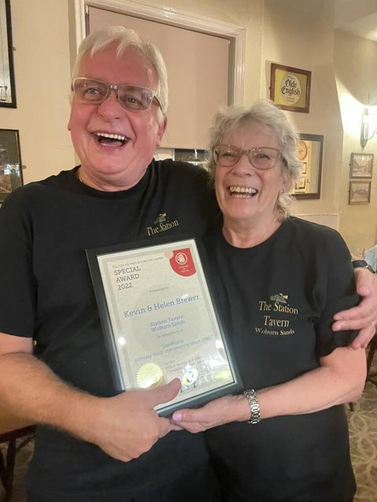 Helen & Kevin very happy with their Award