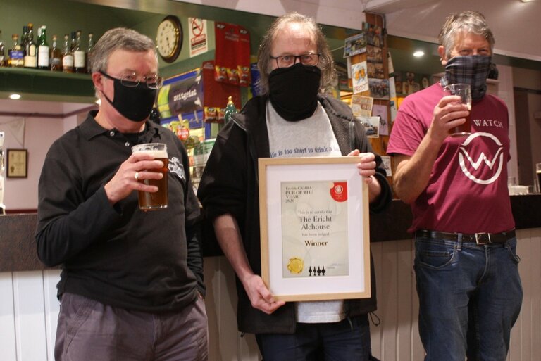 Even lockdowns didn't prevent the Ericht Alehouse in Blairgowrie from becoming Pub of the Year for 2021.