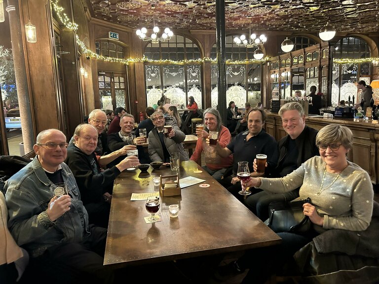 CAMRA Members celebrate the Award in the usual fashion.