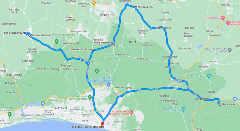 Provisional route for 2023 Bus Tour