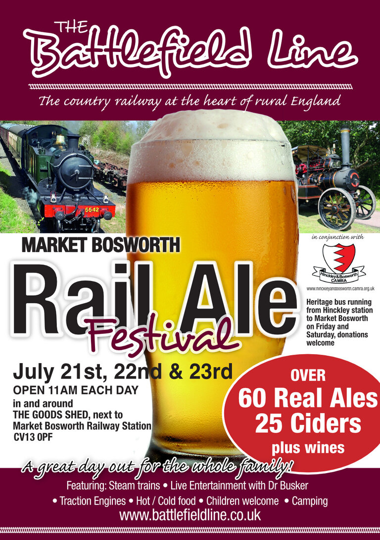 Market Bosworth Rail Ale Festival 2023 Hinckley and Bosworth CAMRA