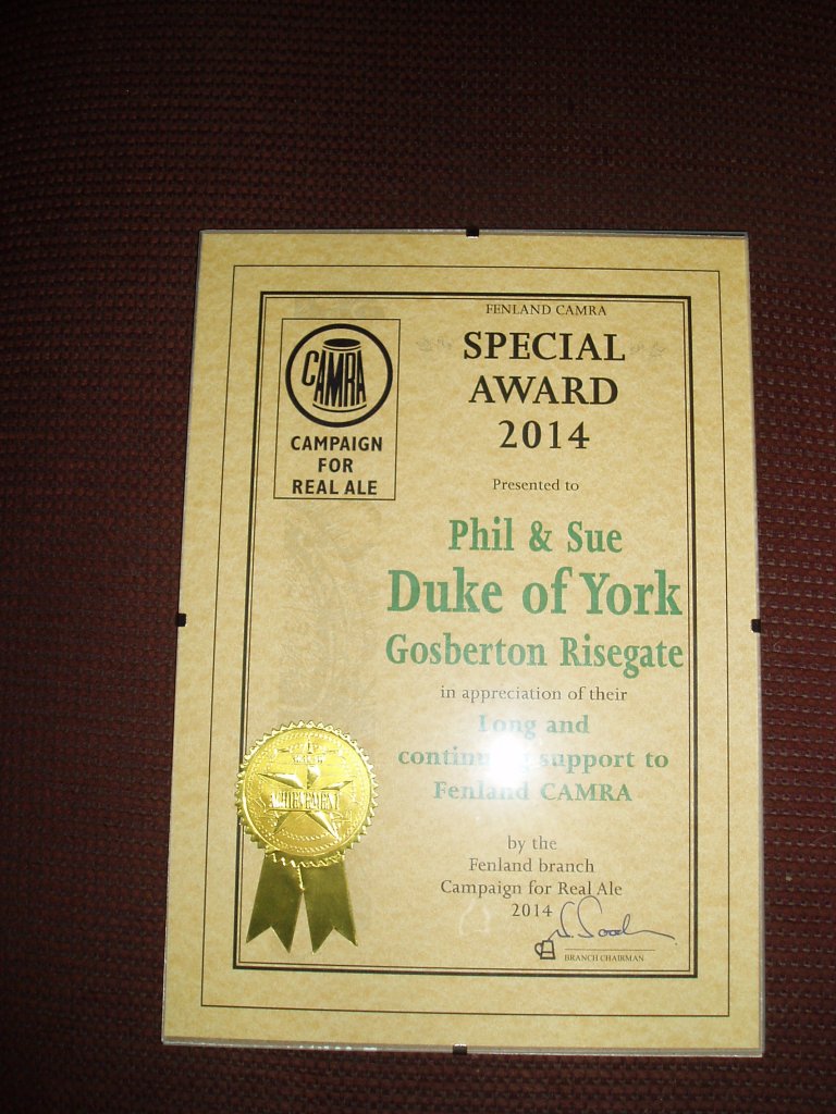 Duke of York Certificate