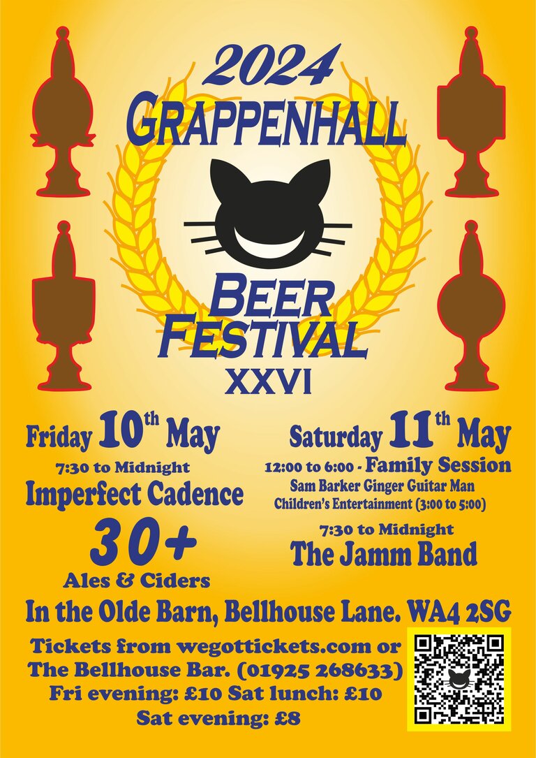 26th Grappenhall Beer Festival Poster