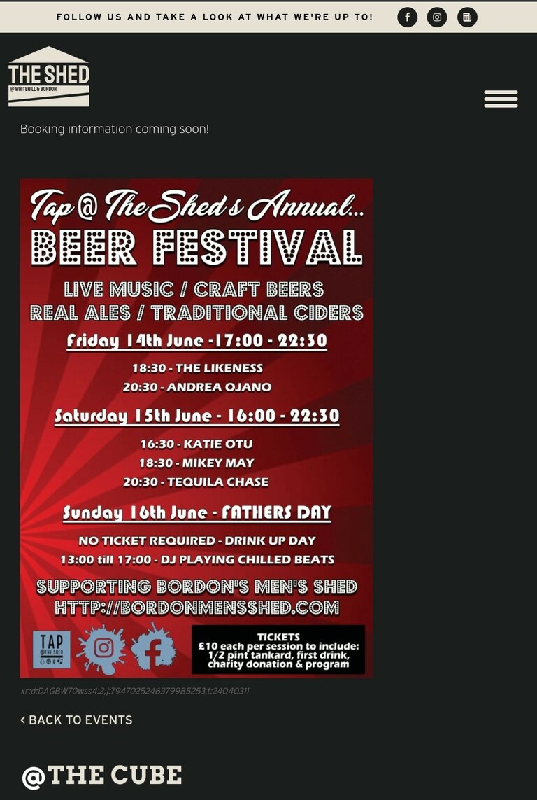 Tap@TheShed beer festival