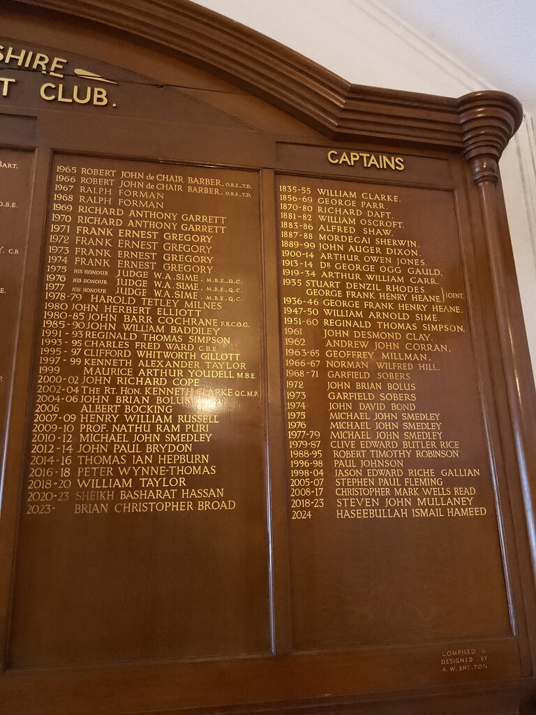 Nottinghamshire  County Cricket Captains