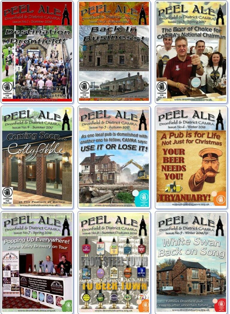 Covers from previous Peel Ales