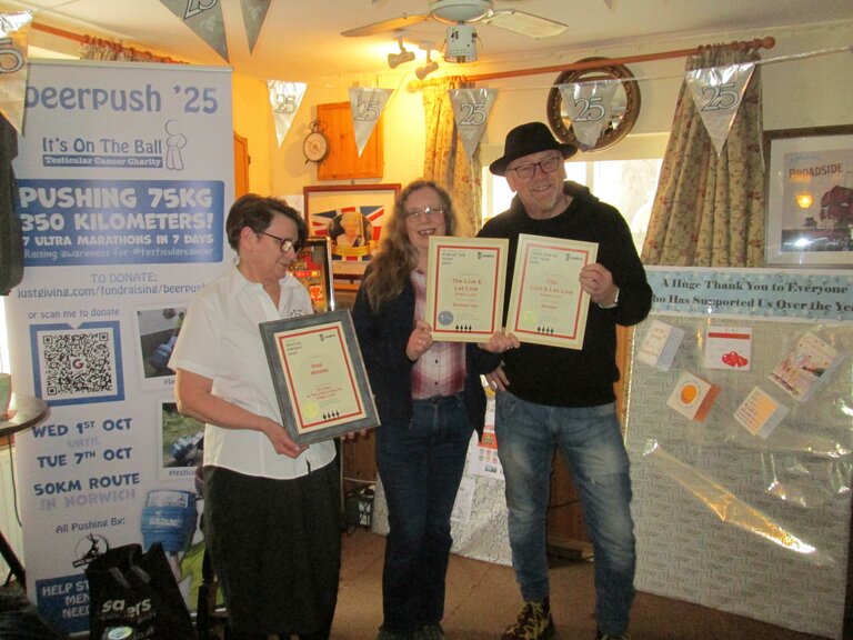 Rozi Woods, Andrea Briers and Dave Nice