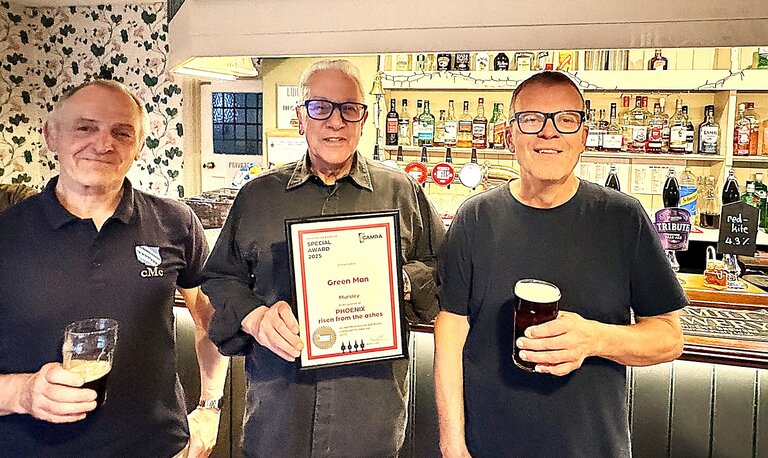 Presentation of Phoenix Award to Green Man
