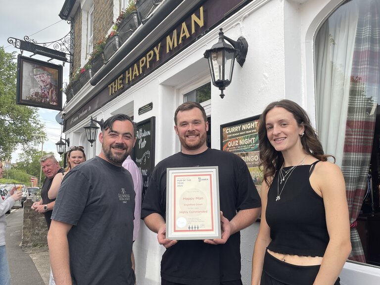 L-R Tony-Bar Manager, James-Landlord, Frankie-Festival Organiser