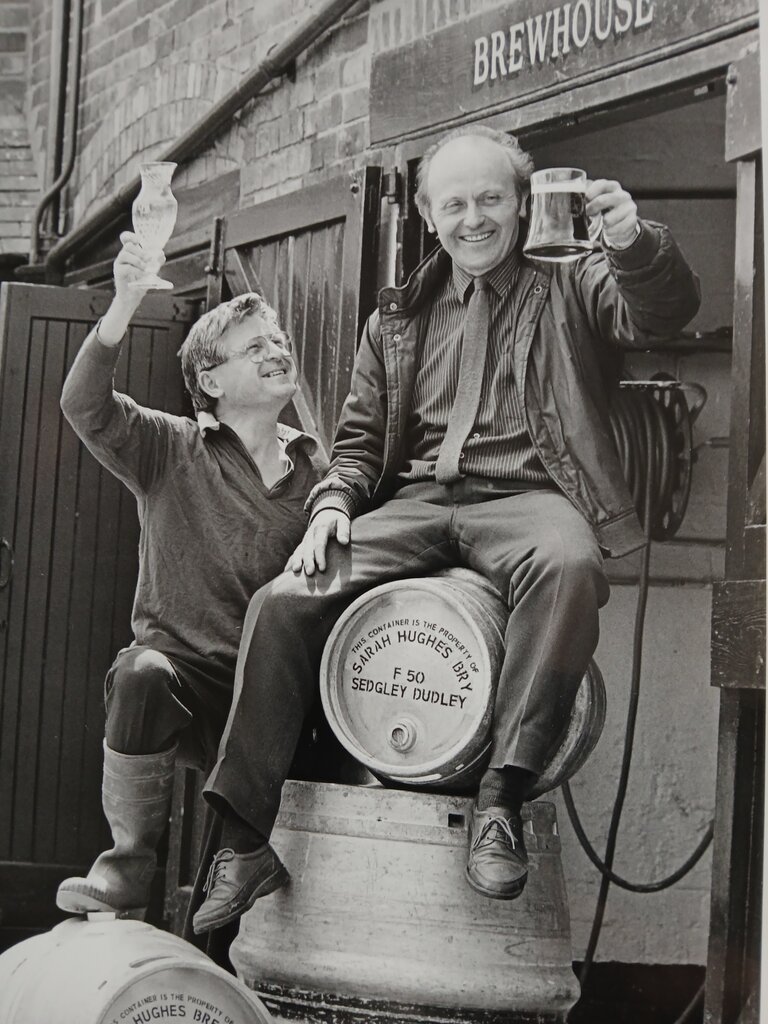 John with Chris Marshbanks who helped with restarting brewing in the original Victorian tower brewery