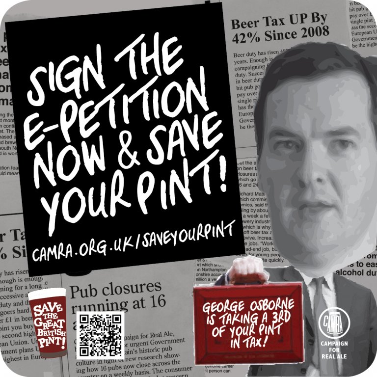 Sign the e-petition and Save Your Pint