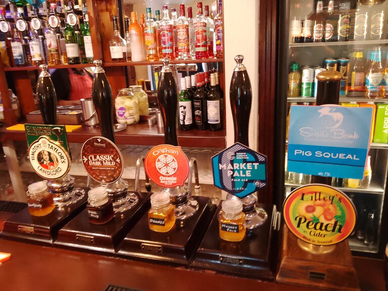 Beers and Ciders at the Plough, Greetham