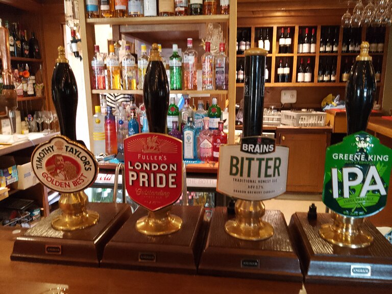 The bar at the Black Bull, Market Overton