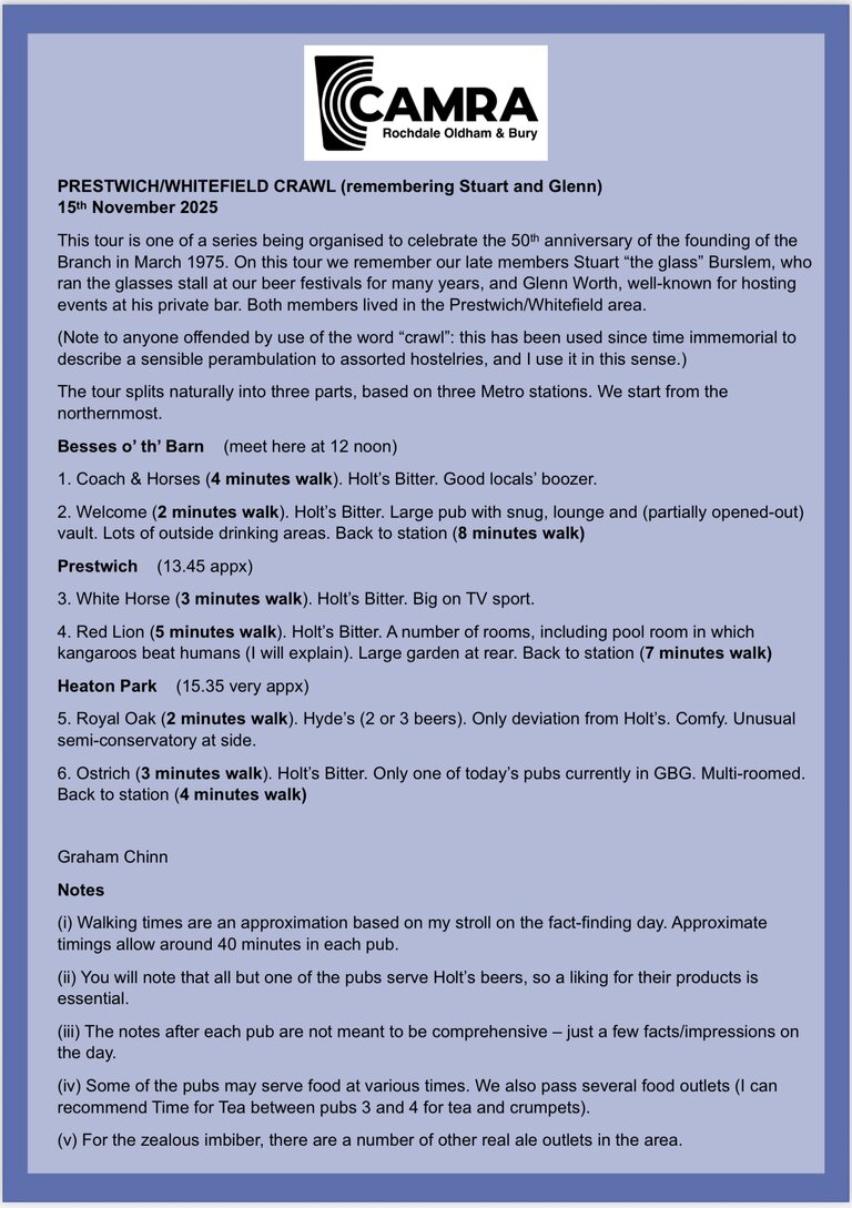 Prestwich/Whitefield by Tram social 15 Nov 2025 Prestwich/Whitefield by Tram social 15 Nov 2025