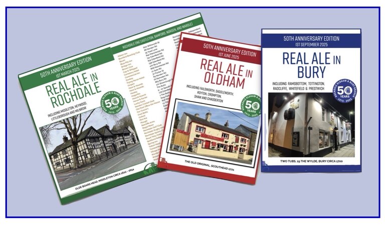 Image of Pull out inserts from More Beer showing Real Ale pubs in Rochdale, Oldham and Bury. Image of Pull out inserts from More Beer showing Real Ale pubs in Rochdale, Oldham and Bury.