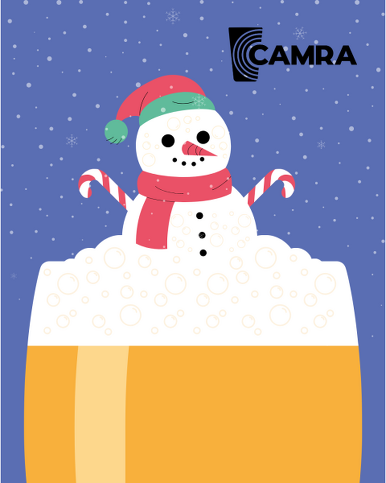 Merry Christmas from CAMRA - snowman