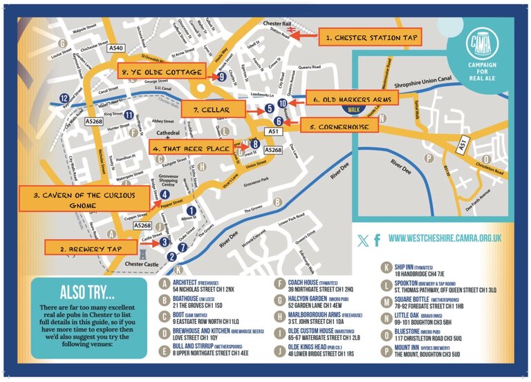 Graphic map Branch Social by Train Chester Wednesday 4 February 2026