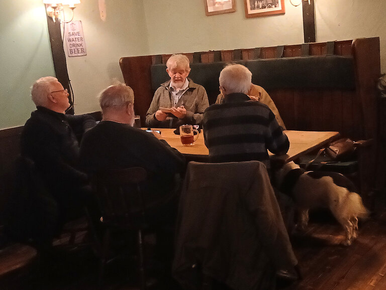 listening to Colin - Llanerch Inn 2026