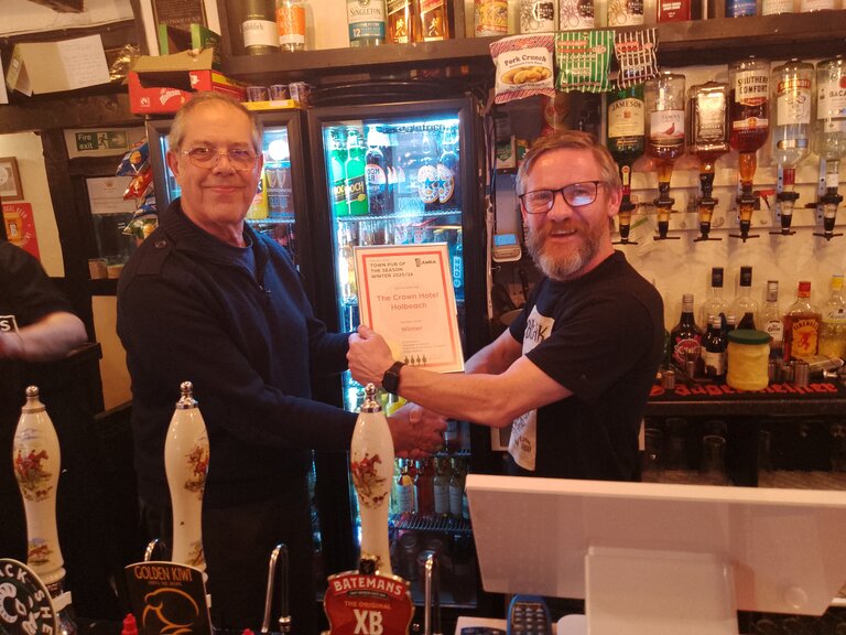 Presentation in the bar