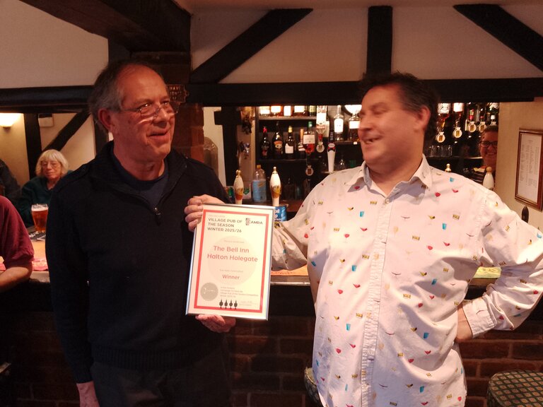 Presentation in the bar