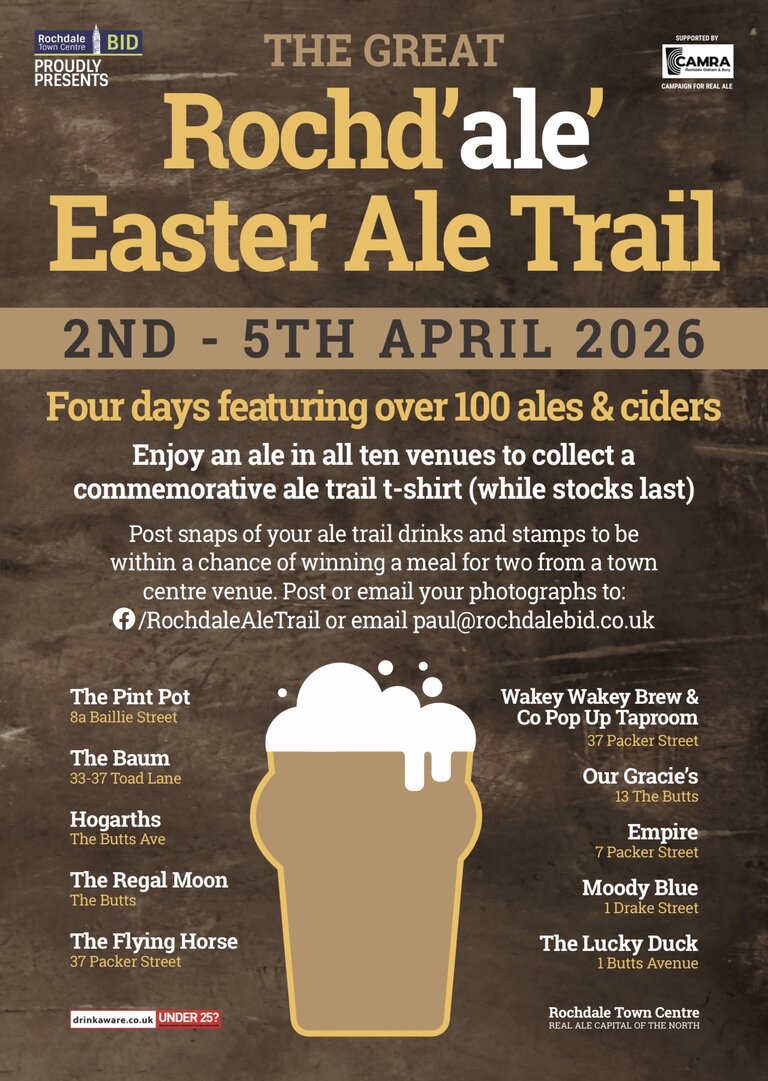 Rochd’ale’ Ale Trail Easter 2026 Rochd’ale’ Ale Trail Easter 2026