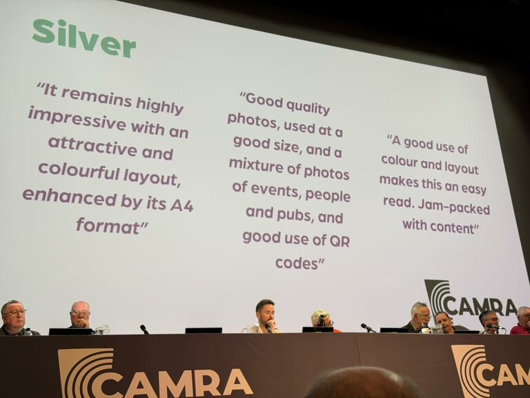 Some of the reasons Pints West got Silver in the 2026 Branch Magazine of the Year awards