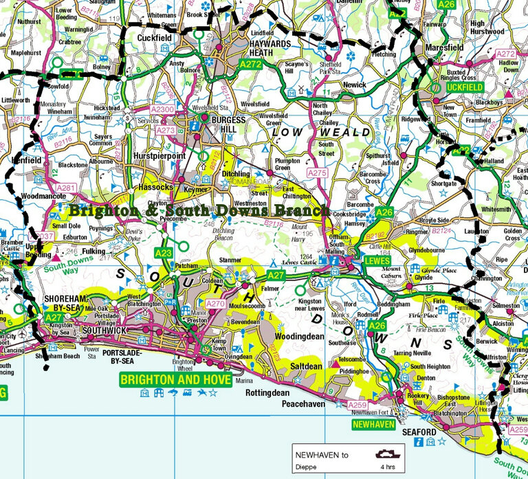 Map of B&SD Branch Area