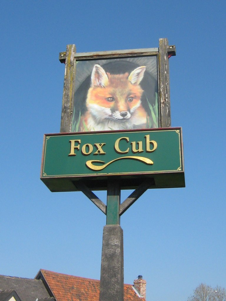 Fox Cub Sign