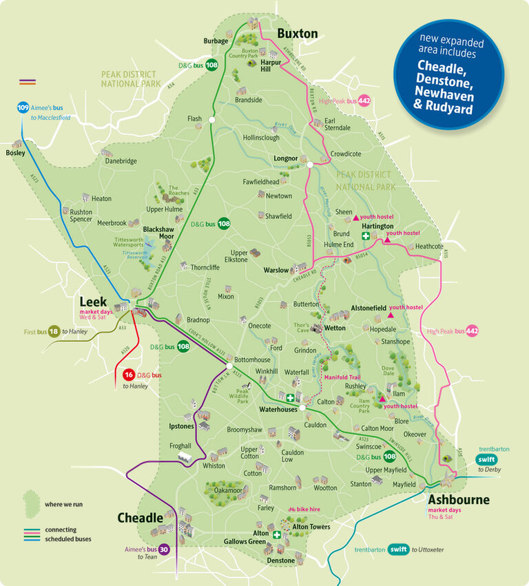 Moorlands Connect Map