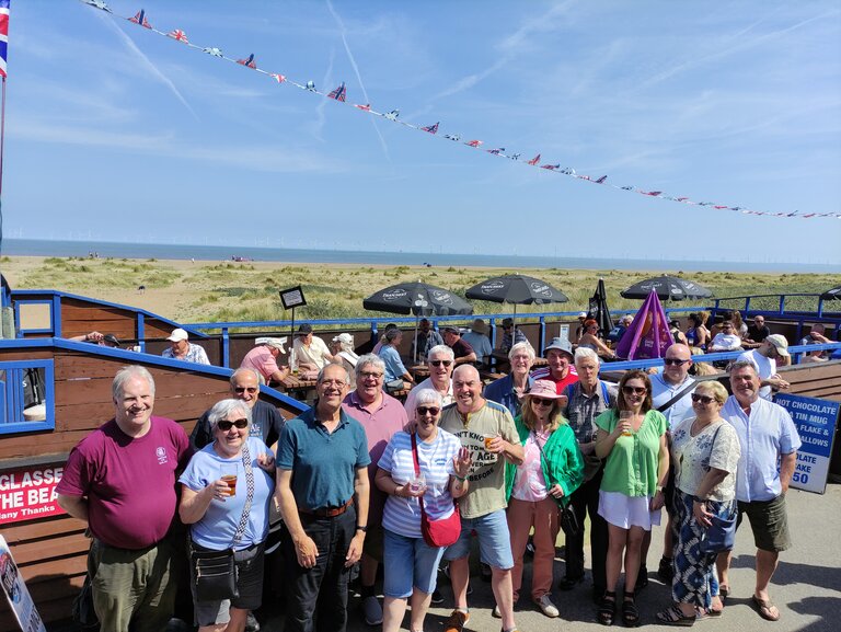 The Fenland Group outside the Admiral Benbow