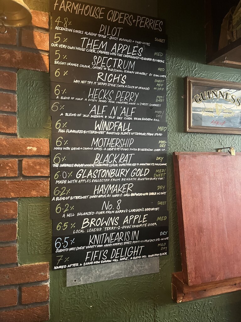 The Orchard Inn Cider Menu The Orchard Inn Cider Menu