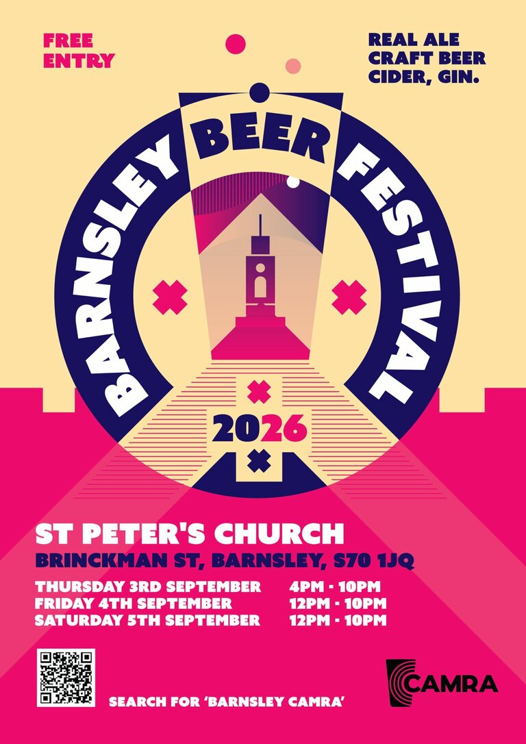 Poster for the beer festival at St Peter's in 2026